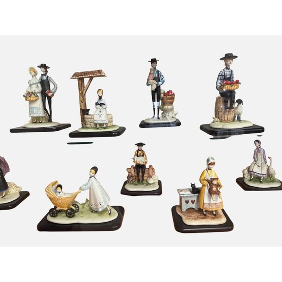 Anna Perenna, P. Buckley Moss Sculpture Collection Limited Edition Set W/ Boxes - Picture 2 of 16